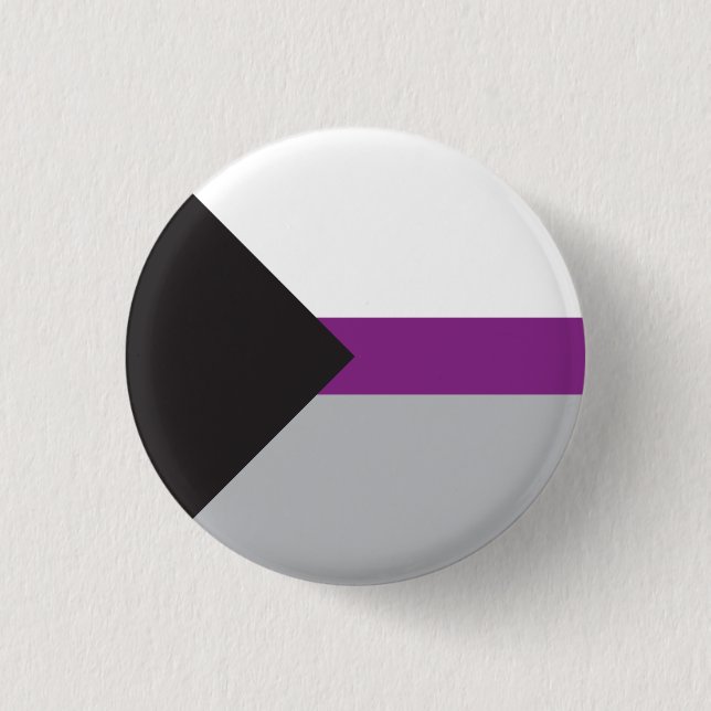 Macaron Rond 2,50 Cm Plaque Drapeau Demisexual - Love i Love (Devant)