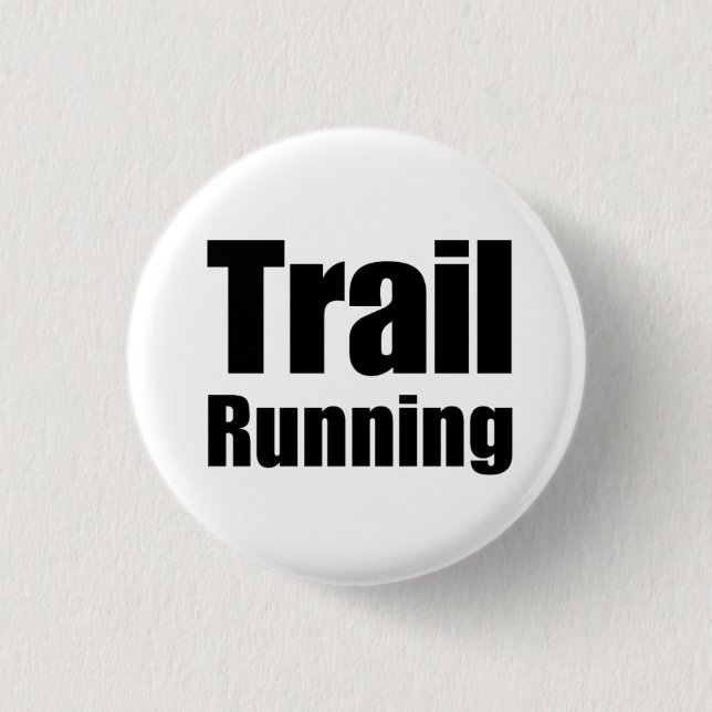 Macaron Rond 2,50 Cm Plaque « Trail Running " (Devant)