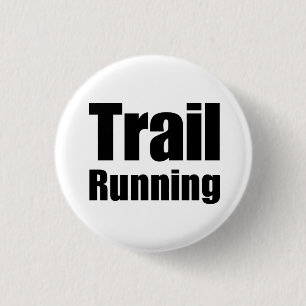Macaron Rond 2,50 Cm Plaque « Trail Running "