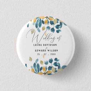 Macaron Rond 2,50 Cm Plat vert eucalyptus vert papier de jardin fleuri