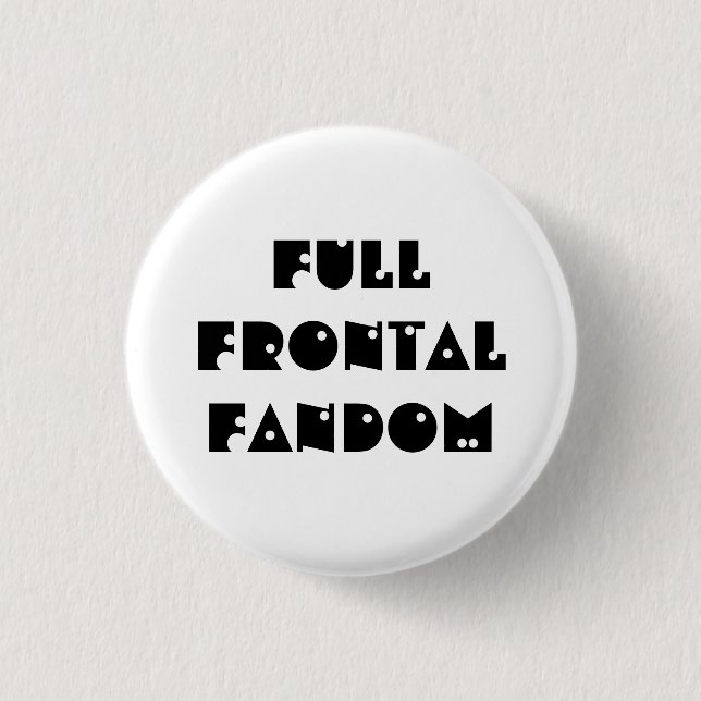 Macaron Rond 2,50 Cm Plein bouton frontal de Fandom (Devant)