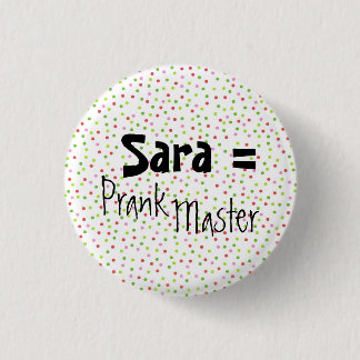 Macaron Rond 2,50 Cm pois, Sara = PrankMaster