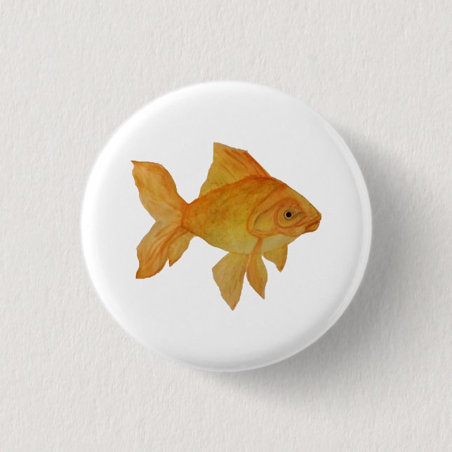 Macaron Rond 2,50 Cm Poisson d'or (Devant)