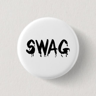 Macaron Rond 2,50 Cm Police de Swag Button
