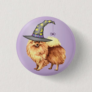 Macaron Rond 2,50 Cm Pomeranian Witch