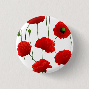 Macaron Rond 2,50 Cm Poppies