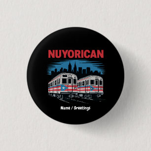 Macaron Rond 2,50 Cm Porto Rico New York City Pride Boricua