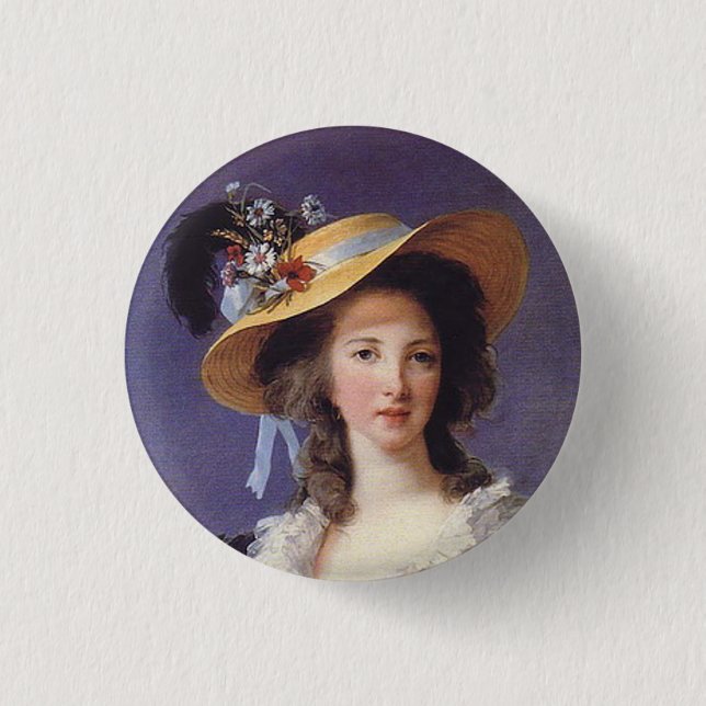 Macaron Rond 2,50 Cm Portrait de l'Aristocrate français (Devant)