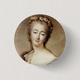 Macaron Rond 2,50 Cm Portrait de Madame du Barry
