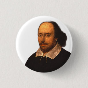 Macaron Rond 2,50 Cm Portrait de Shakespeare