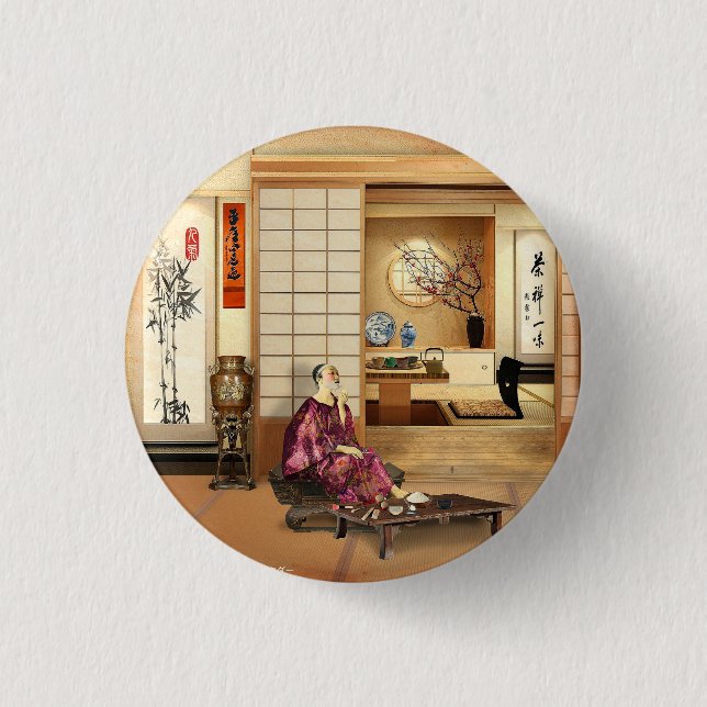 Macaron Rond 2,50 Cm Poudre de riz soyeux (Devant)