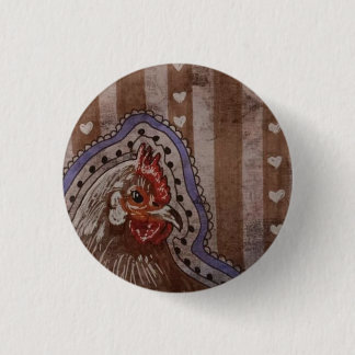 Macaron Rond 2,50 Cm Poule de campagne