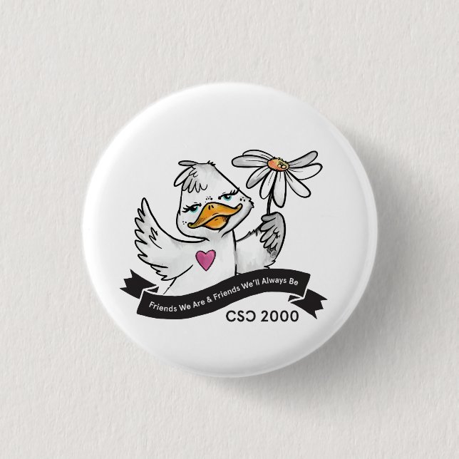 Macaron Rond 2,50 Cm pour une veste de canard (Devant)