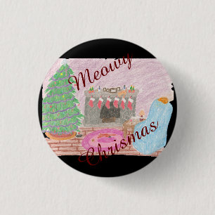 Macaron Rond 2,50 Cm préjudice Kitty-MAS (chrismas)