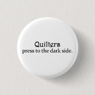 Macaron Rond 2,50 Cm Presse de Quilters au côté en noir