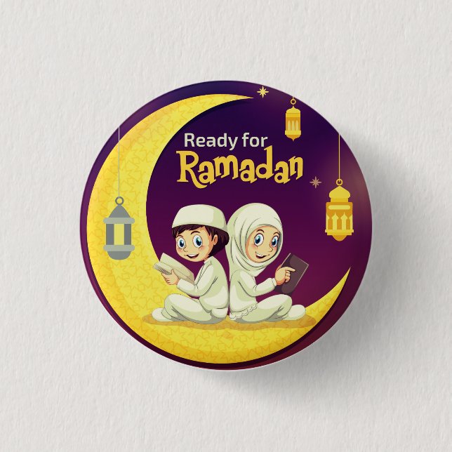 Macaron Rond 2,50 Cm Prêt Pour Le Ramadan (Devant)