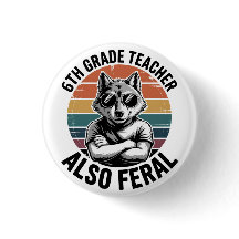 Professeur amusant de 6e année Loup aussi féroce R