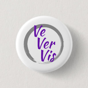 Macaron Rond 2,50 Cm Pronoms Ve Ver Vis avec cercle de pinceau gris