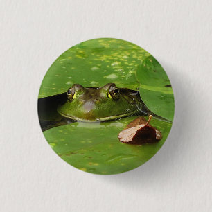 Macaron Rond 2,50 Cm Protections de grenouille et de lis