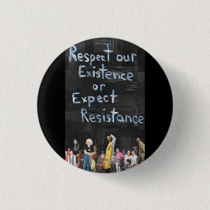Macaron Rond 2,50 Cm Protest Sign