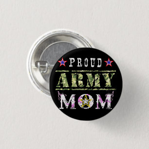 Macaron Rond 2,50 Cm Proud Army Mom