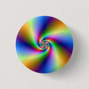 Macaron Rond 2,50 Cm Psychedelic Four Wind Spiral Button