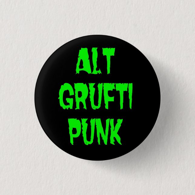 Macaron Rond 2,50 Cm Punk d'Altgruftipunk (Devant)