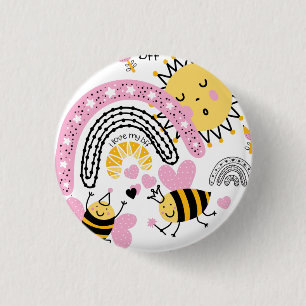 Macaron Rond 2,50 Cm Queen Bees Meilleurs amis Pour toujours mignonne B