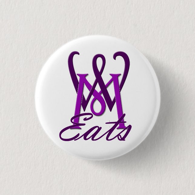 Macaron Rond 2,50 Cm Quel Micky mange le petit bouton (Devant)