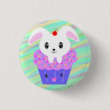 Rabbit Cupcake Cute Kawaii Pastel Arc-en-ciel
