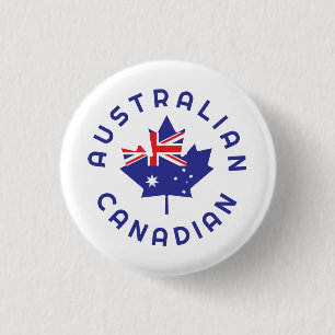 Macaron Rond 2,50 Cm Racines australiennes canadiennes