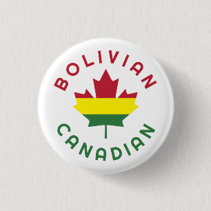 Macaron Rond 2,50 Cm Racines boliviennes canadiennes