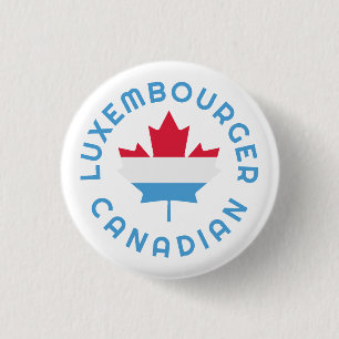 Macaron Rond 2,50 Cm Racines canadiennes de luxembourgeois