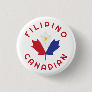 Macaron Rond 2,50 Cm Racines canadiennes des Philippines
