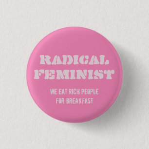 Macaron Rond 2,50 Cm Radical Feminist Button
