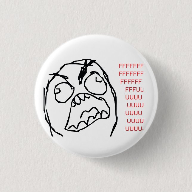 Macaron Rond 2,50 Cm Rage Troll (Devant)