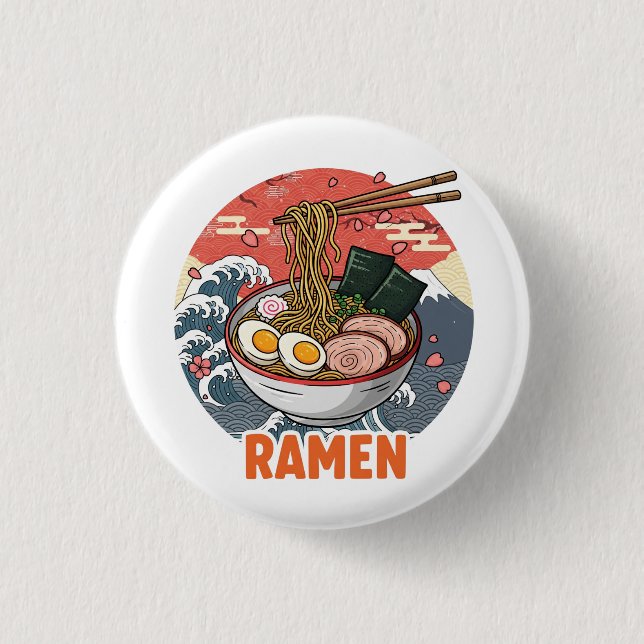 Macaron Rond 2,50 Cm Ramen (Devant)