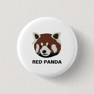 Macaron Rond 2,50 Cm Raton laveur Panda roux Raton laveur
