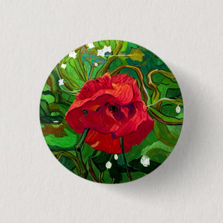 MACARON ROND 2,50 CM RED ROSE ART