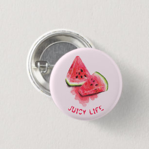 Macaron Rond 2,50 Cm Red Sweet Juicy Watermelons Button Pieces Tasty