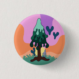 Macaron Rond 2,50 Cm Regardez Le Bouton Ciel