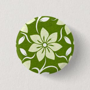 Macaron Rond 2,50 Cm Répétition de Fleur d'Olivier