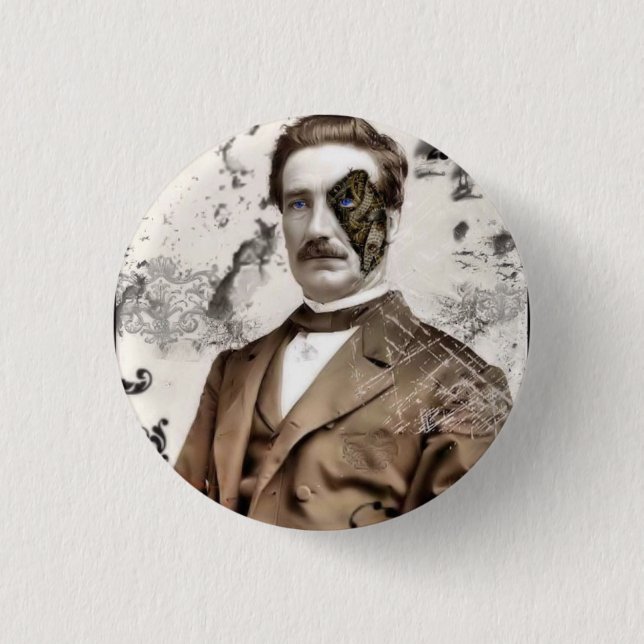 Macaron Rond 2,50 Cm Replacement Button de M. Growland's (Devant)