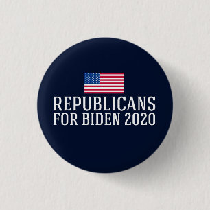 Macaron Rond 2,50 Cm Républicains pour Biden 2020