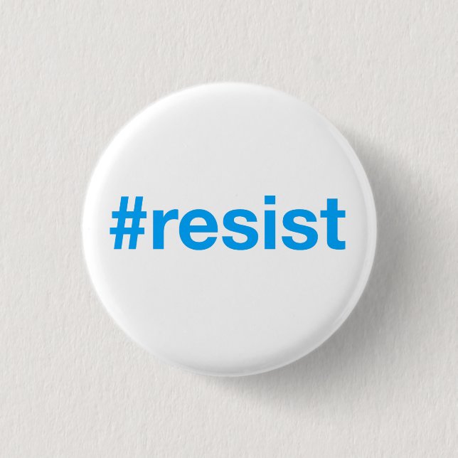 Macaron Rond 2,50 Cm #resist (Devant)