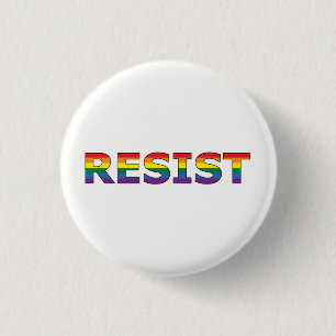 MACARON ROND 2,50 CM RÉSISTEZ - À LGBT