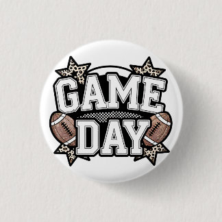 Macaron Rond 2,50 Cm Retro Football Game Day