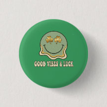 Rétro Saint-Patrick de bonne humeur et chance Smil