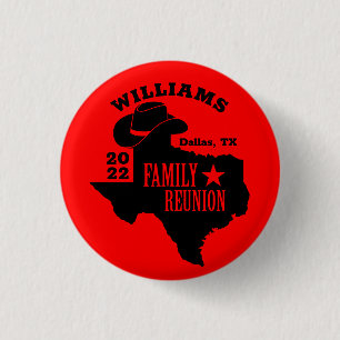 Macaron Rond 2,50 Cm Réunion de la famille Texas