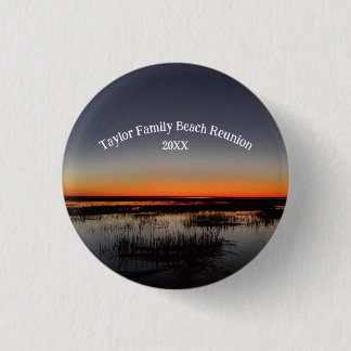 Macaron Rond 2,50 Cm Reunion famille plage